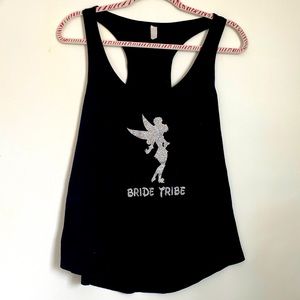 Bride Tribe Disney Tinkerbell Black Tank Top from Etsy